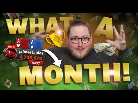 BIGGEST MONTH IN ONLINE POKER | PokerStaples Stream Highlights