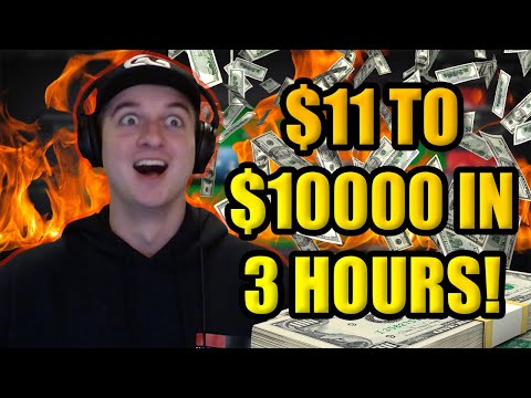 I'VE TURNED $11 TO $10,000 IN 3 HOURS OF PLAYING ONLINE POKER! (Stream Highlights)