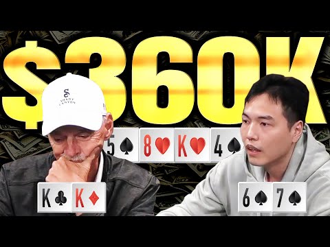 $360,000 Pot!! Top Set vs Nut Straight!!