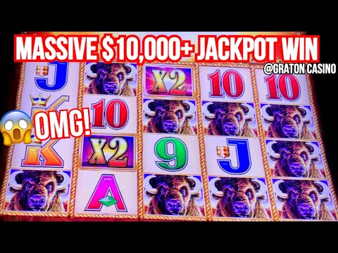 MASSIVE 💰 $10,000+ BUFFALO GOLD JACKPOT WIN @Graton Casino | NorCal Slot Guy