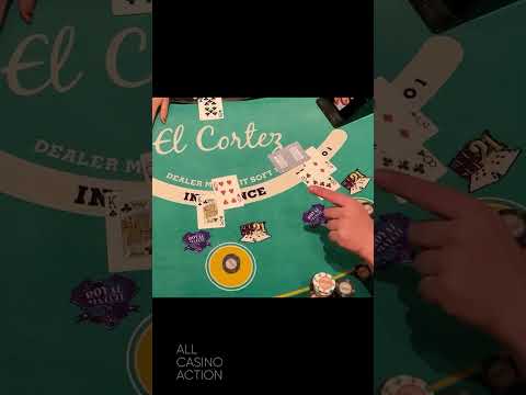 MASSIVE DOUBLE DOWN!!! $1900 BLACKJACK BET!!! #shorts