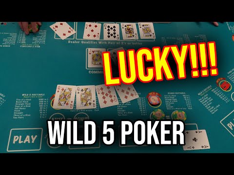 VERY LUCKY WILD 5 POKER SESSION!!