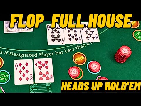 "Record Breaking Trip Bonus Drought!" Heads Up Hold'em Poker